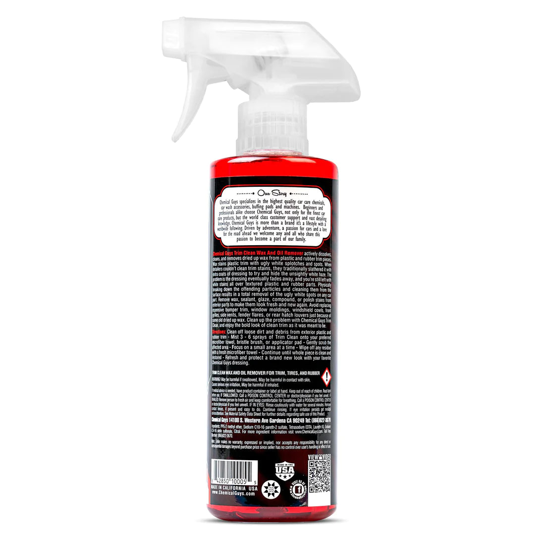 Chemical Guys Trim Clean - Wax & Oil Remover - 16oz