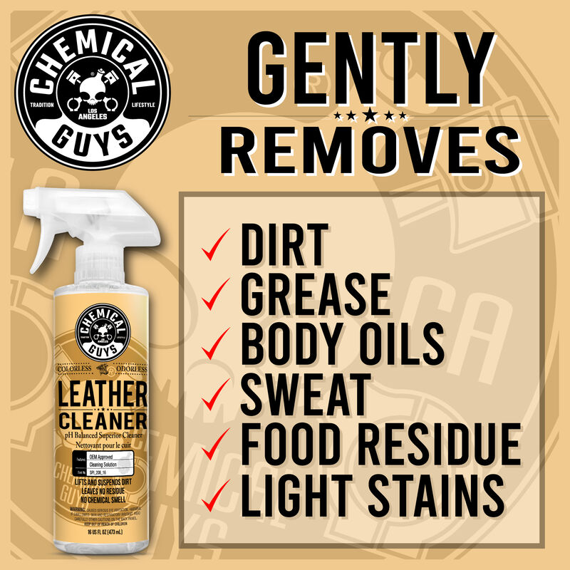 Chemical Guys Leather Cleaner Colourless & Odourless Super Cleaner