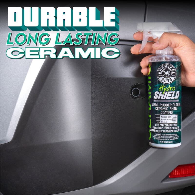 Chemical Guys Hydro Shield Vinyl, Rubber, Plastic Ceramic Shine Coating - 16oz