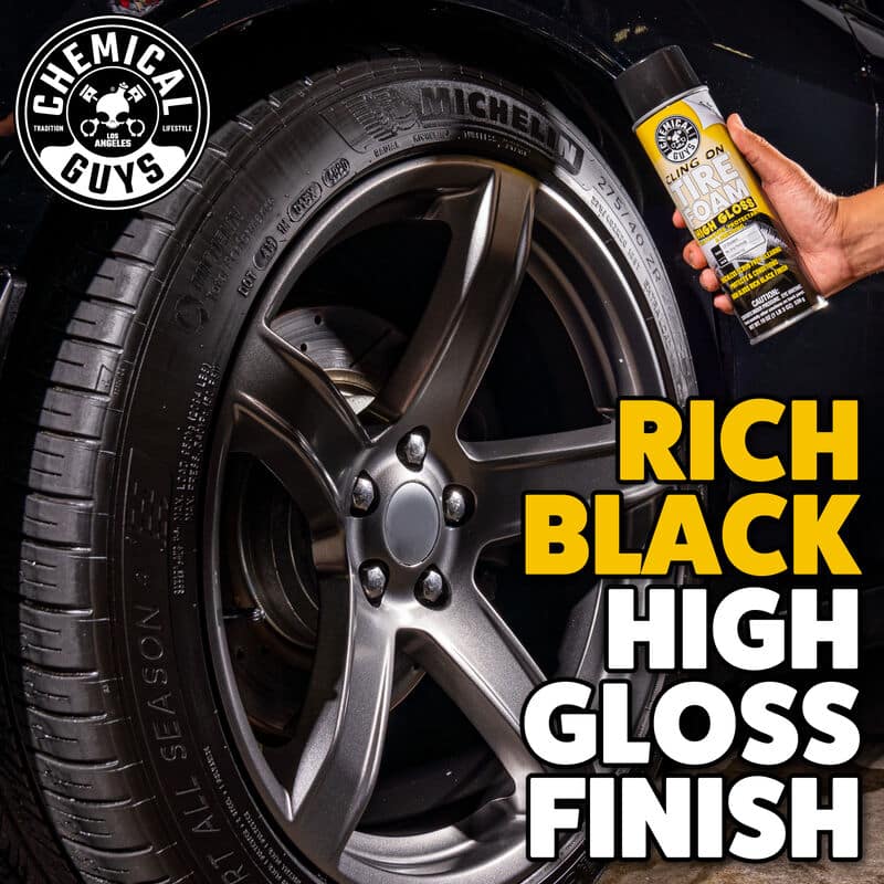 Chemical Guys Cling On Tire Foam High Gloss 3 in 1 Cleaner, Protectant & Dressing - 19oz