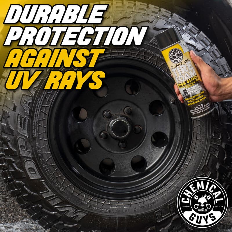Chemical Guys Cling On Tire Foam High Gloss 3 in 1 Cleaner, Protectant & Dressing - 19oz