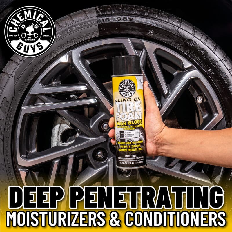 Chemical Guys Cling On Tire Foam High Gloss 3 in 1 Cleaner, Protectant & Dressing - 19oz