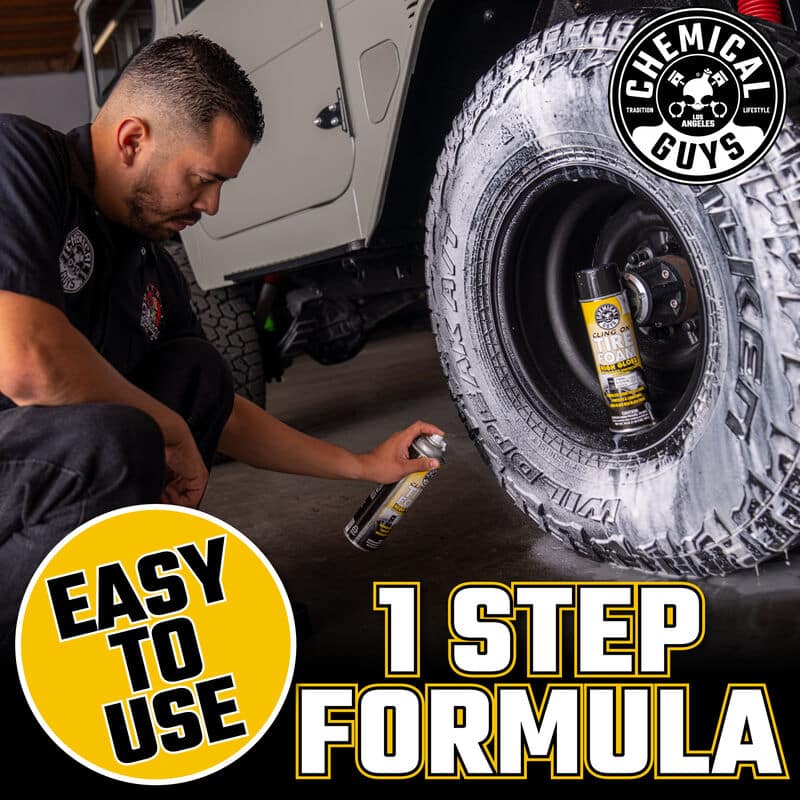 Chemical Guys Cling On Tire Foam High Gloss 3 in 1 Cleaner, Protectant & Dressing - 19oz