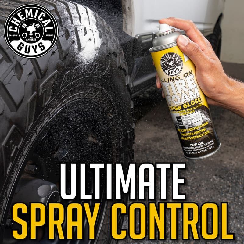 Chemical Guys Cling On Tire Foam High Gloss 3 in 1 Cleaner, Protectant & Dressing - 19oz