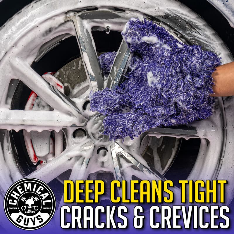 Chemical Guys Furry Five Finger Stranger Helpful Handy Detailing Mitt