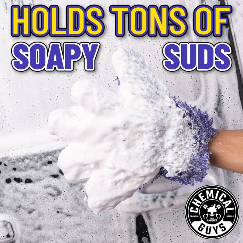 Chemical Guys Furry Five Finger Stranger Helpful Handy Detailing Mitt