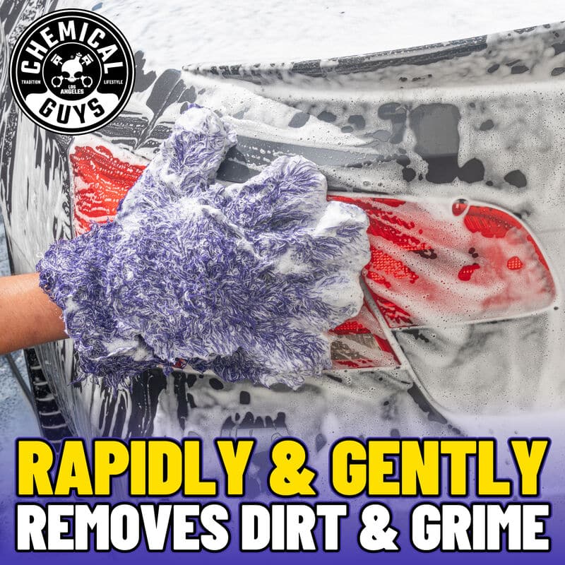 Chemical Guys Furry Five Finger Stranger Helpful Handy Detailing Mitt