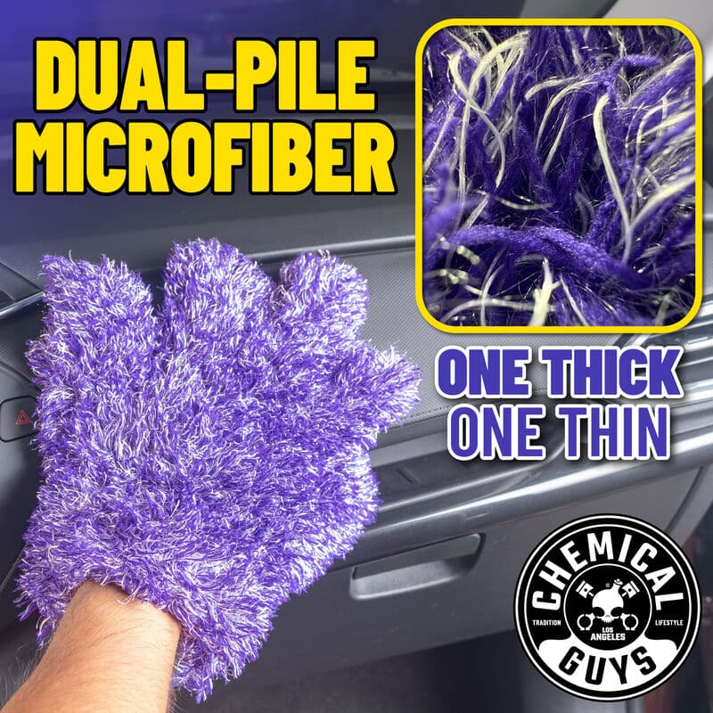 Chemical Guys Furry Five Finger Stranger Helpful Handy Detailing Mitt