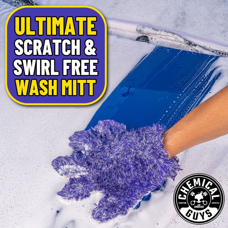 Chemical Guys Furry Five Finger Stranger Helpful Handy Detailing Mitt