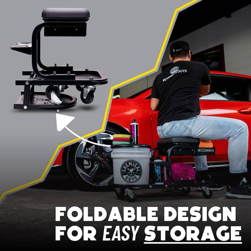 Chemical Guys Soft Stool Ultimate Utility Detailing Cart