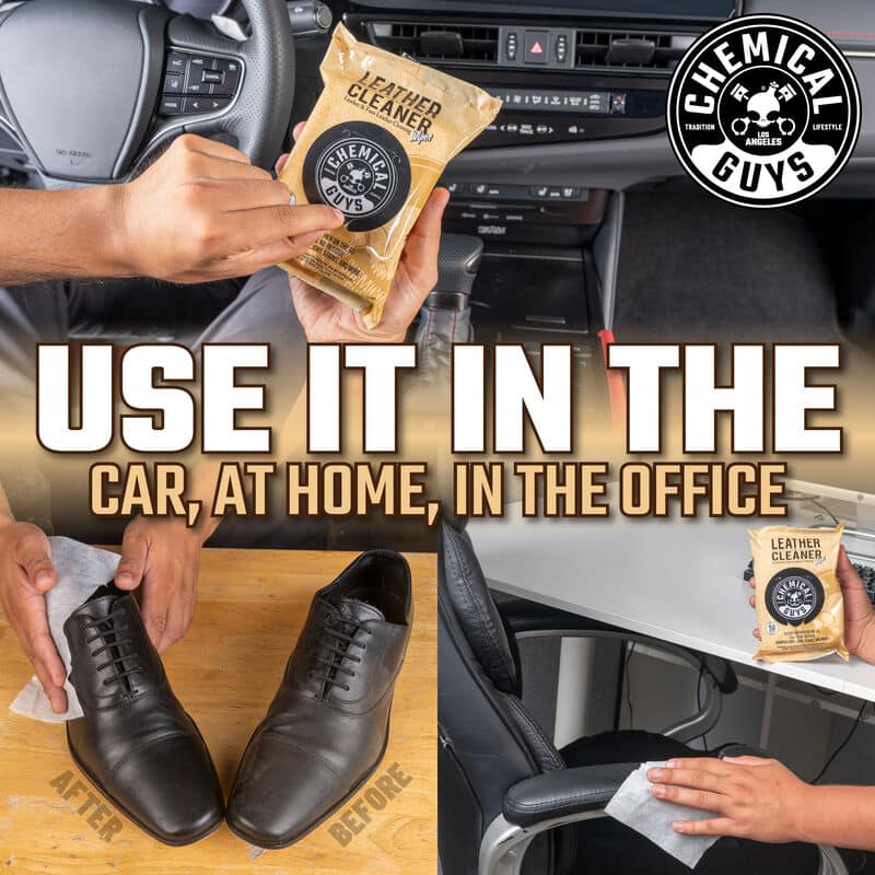 Chemical Guys Leather Cleaner Wipes - 50 Wipes