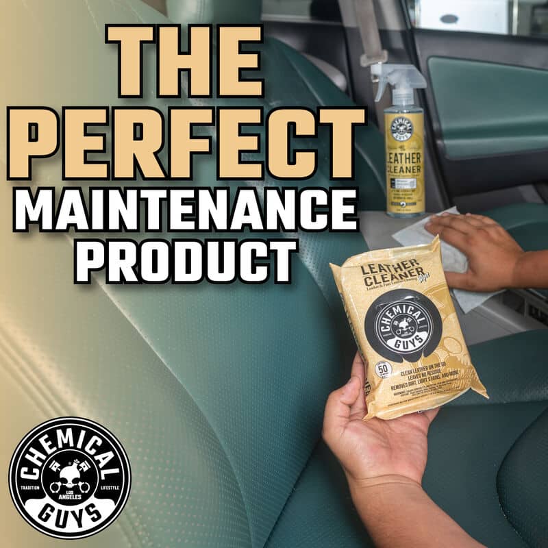 Chemical Guys Leather Cleaner Wipes - 50 Wipes