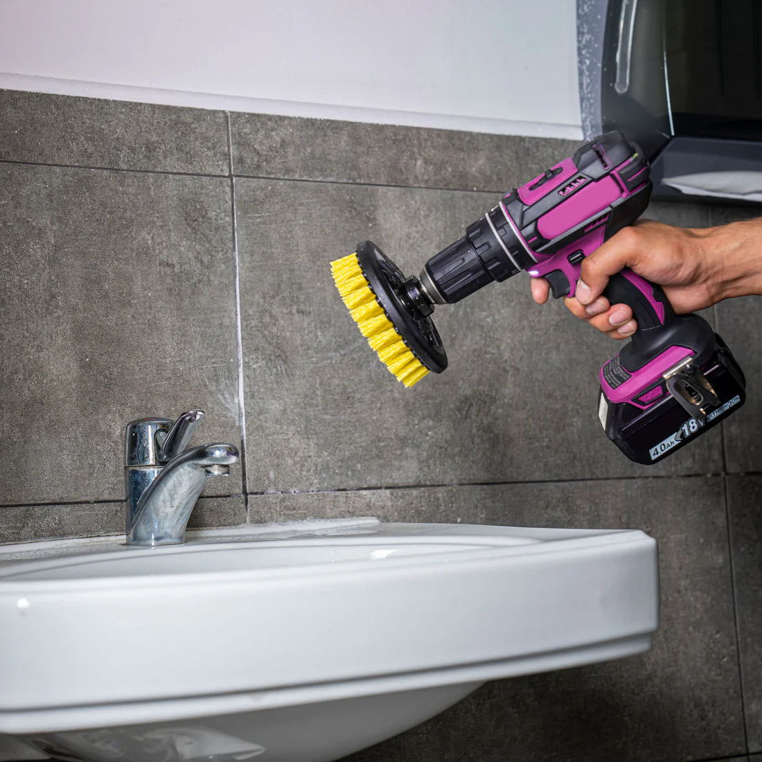 Chemical Guys Spinner Carpet Drill Brush - Medium Duty