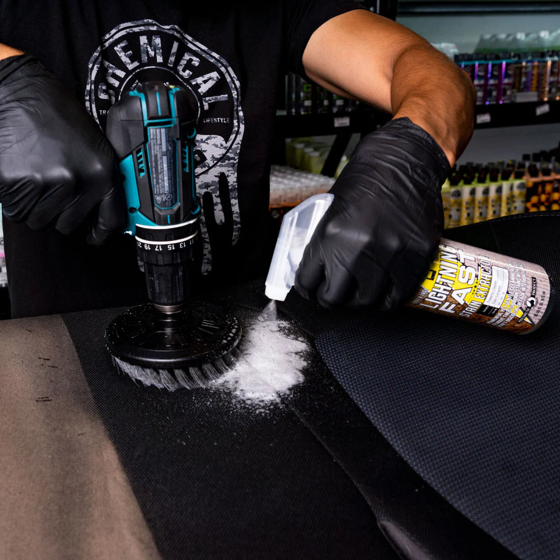 Chemical Guys Spinner Carpet Drill Brush - Light Duty