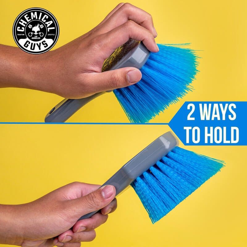 Chemical Guys Big Blue Stiffy Heavy Duty Tire Brush - Blue