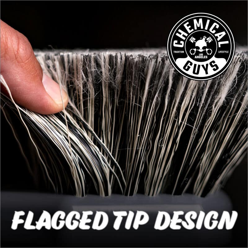 Chemical Guys Wheel Works Medium Duty Wheel & Body Brush - Grey