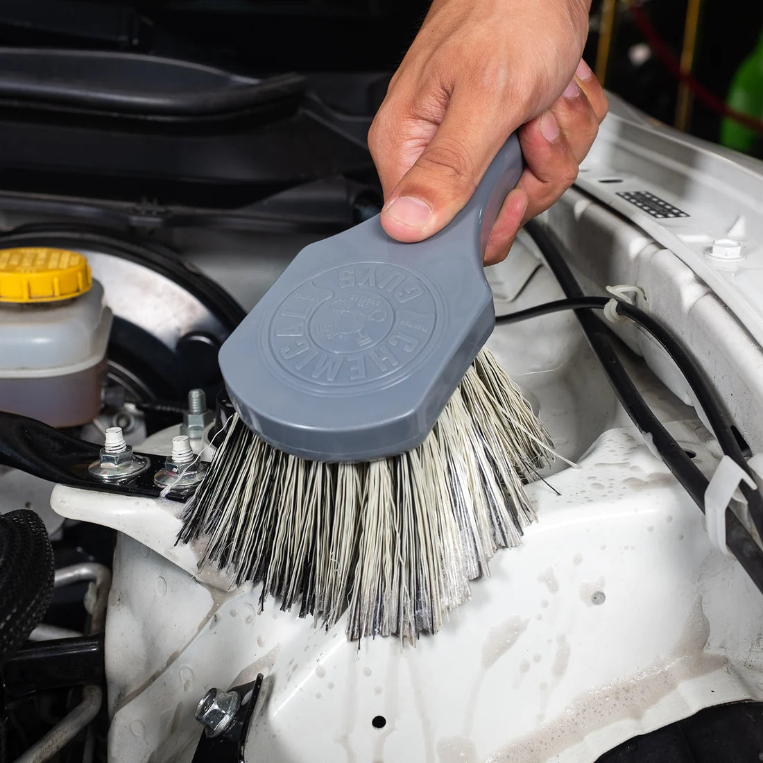 Chemical Guys Wheel Works Medium Duty Wheel & Body Brush - Grey