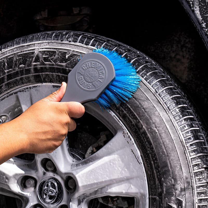 Chemical Guys Big Blue Stiffy Heavy Duty Tire Brush - Blue