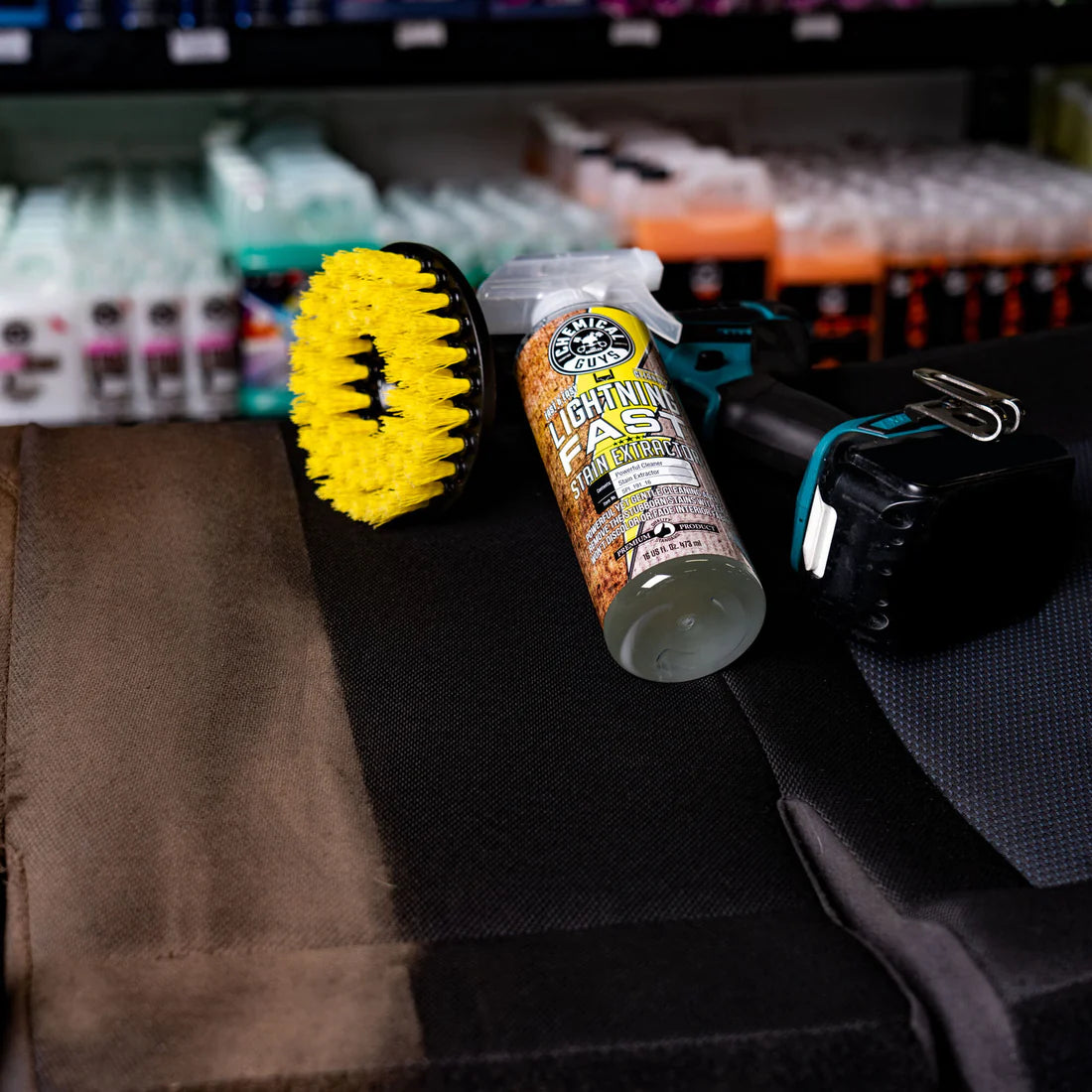 Chemical Guys Spinner Carpet Drill Brush - Medium Duty