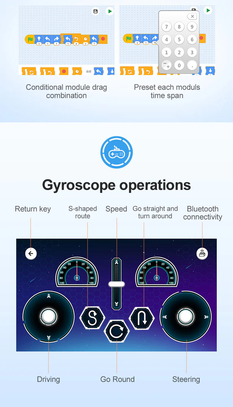 CaDA Lotus Evija Sports Car - RC Dual Mode Control - 1:20 308 Pieces Brick Model Kit C51071W