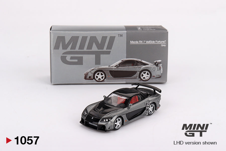 Mini GT Mazda RX-7 Veilside Fortune Grey RHD 1:64 - MGT01057-R