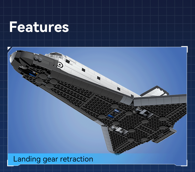 CaDA Master 1:80 NASA Space Shuttle Discovery 1827 Pieces Brick Model Kit C56052W