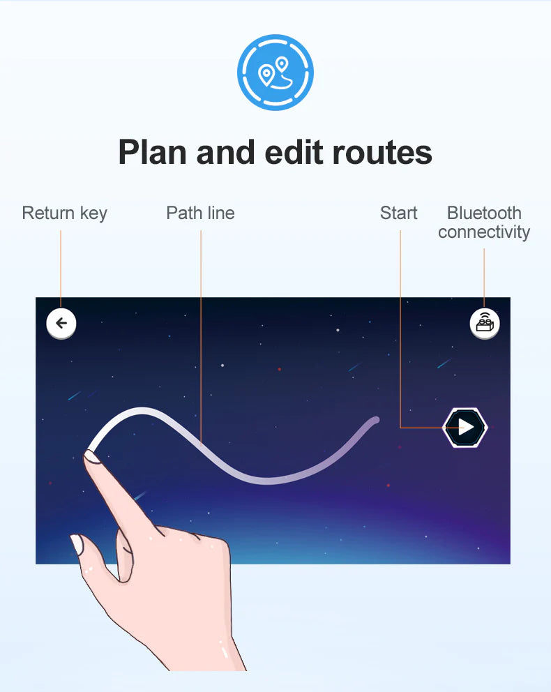 CaDA Blue Knight Sports Car - RC Dual Mode Control - 1:20 325 Pieces Brick Model Kit C51077W