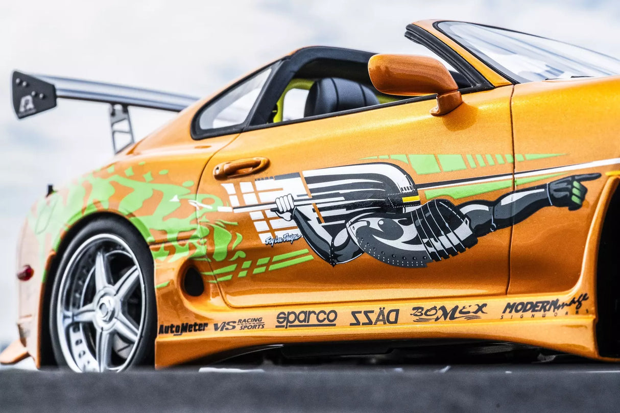 Kyosho Toyota Supra Turbo Fast & Furious Orange Pearl 1:12 Scale Resin KSR12009A