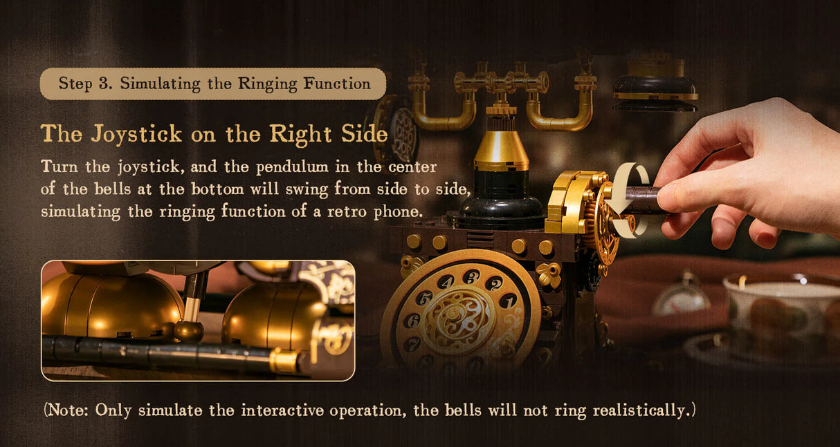 Pantasy Retro Rotary Telephone 766 pcs Brick Model Kit 85018