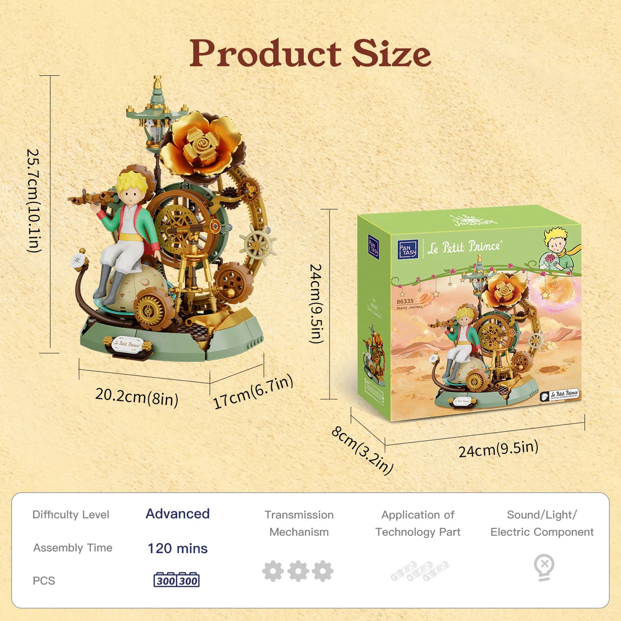 Pantasy Le Petit Prince™ Starry Journey 300 pcs Brick Model Kit 86335