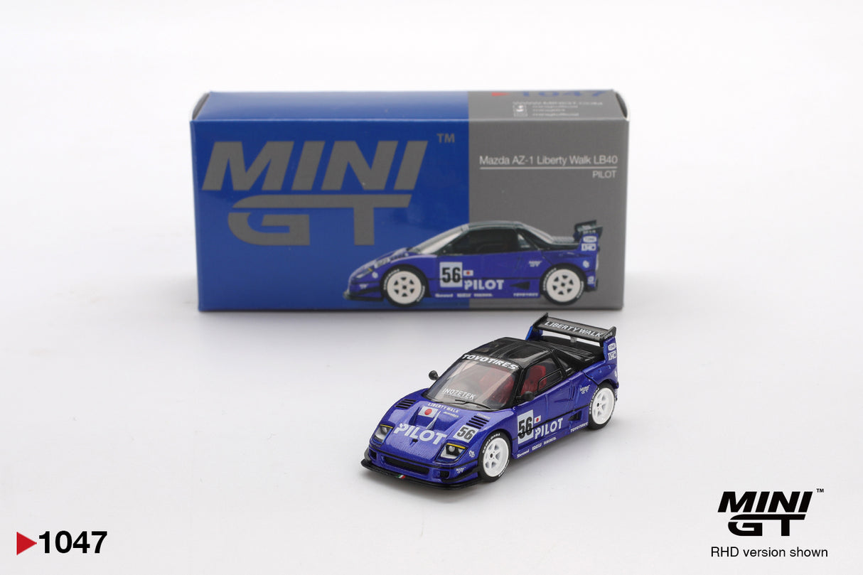 Mini GT Mazda AZ-1 Liberty Walk LB40 Pilot RHD 1:64 - MGT01047-R