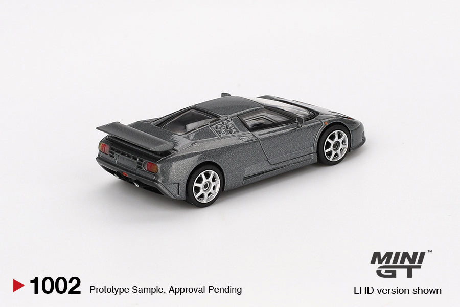 Mini GT Bugatti EB110 Super Sport Grigio Scuro LHD 1:64 - MGT01002-L
