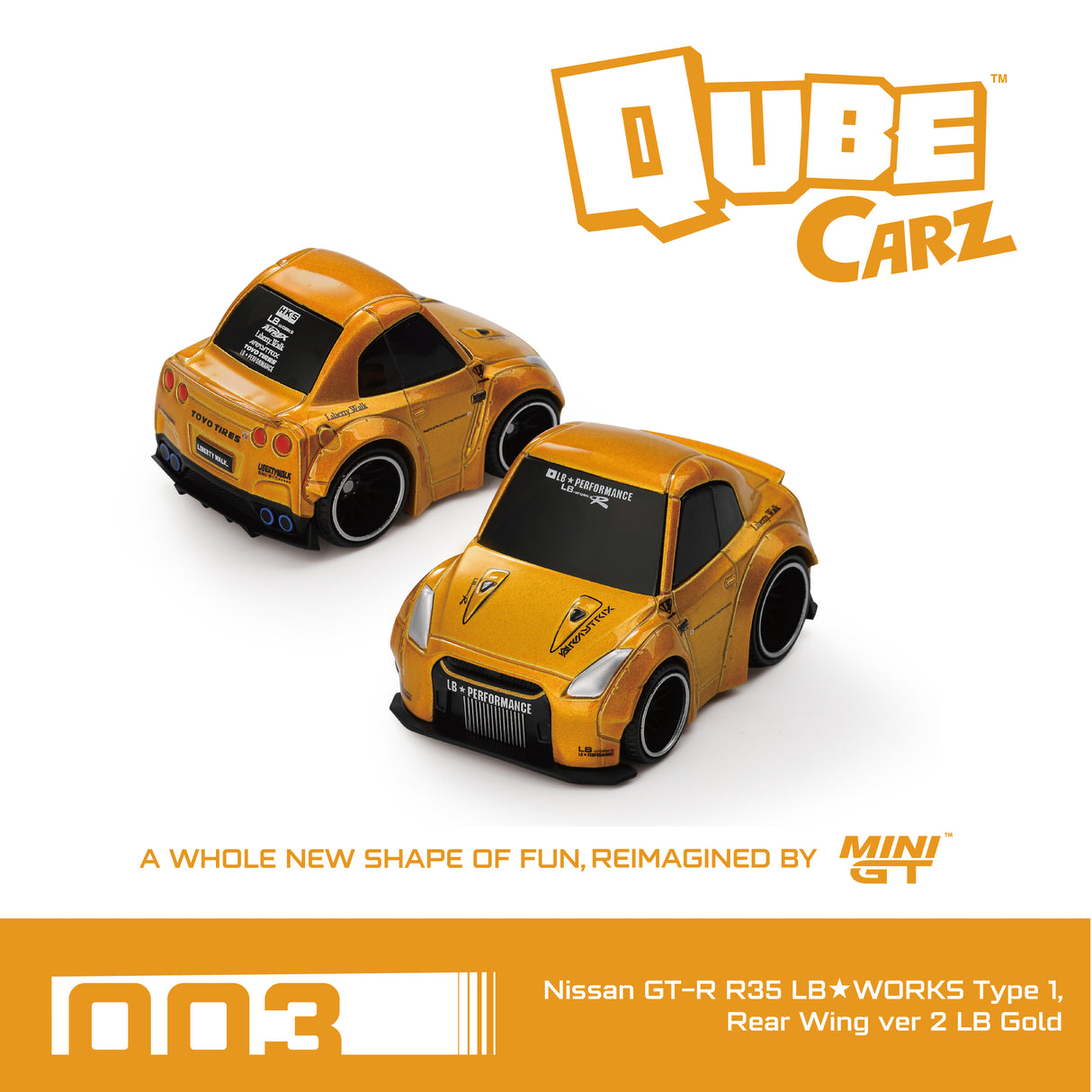 Mini GT QubeCarz Complete Box of 6 Cars - Factory Sealed - 1:64 - QZ001PACK6