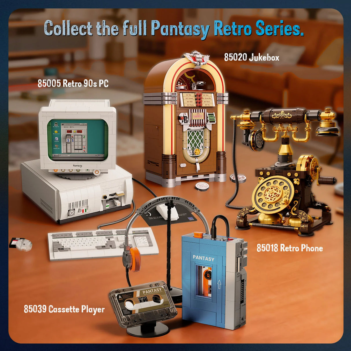Pantasy Retro Tape Cassette Player 569 pcs Brick Model Kit 85039