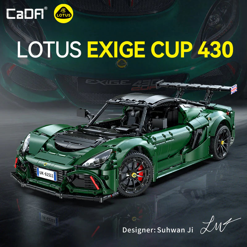 CaDA Master Lotus Exige Cup 430 1:8 3730 Pieces Brick Model Kit C61511W
