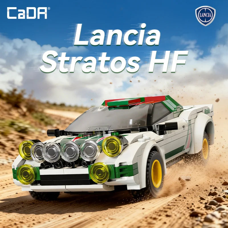 CaDA Lancia Stratos HF Gr.4 Car 1:20 278 Pieces Brick Model Kit - RC Control - C51066W
