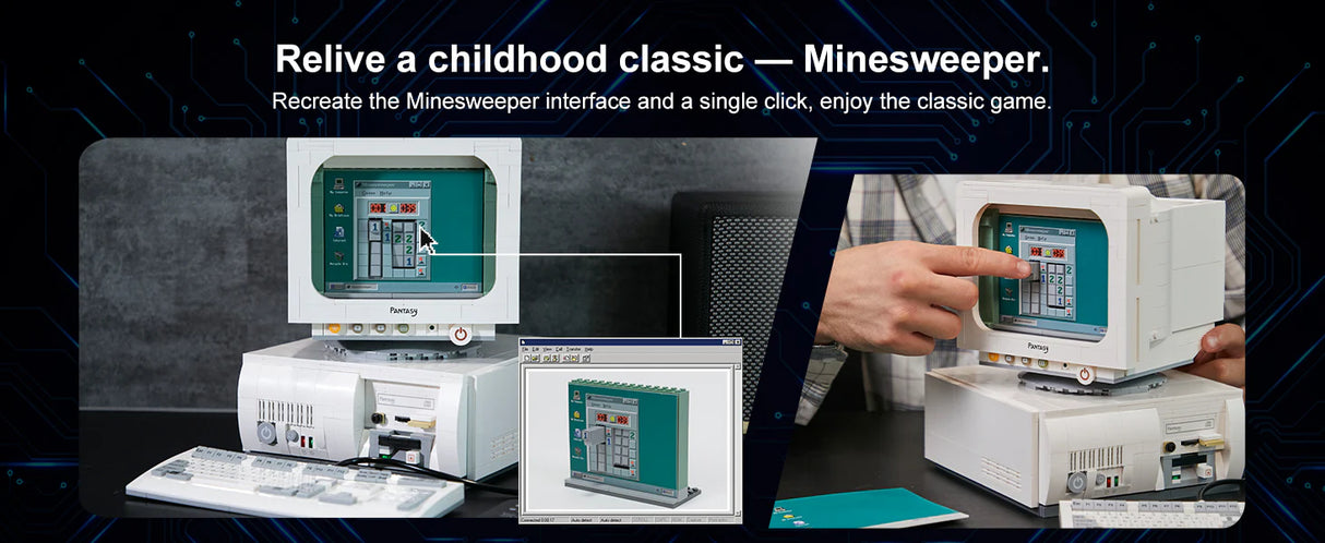 Pantasy Retro 90's Desktop PC - IBM PC330 - 1634 pcs Brick Model Kit 85005