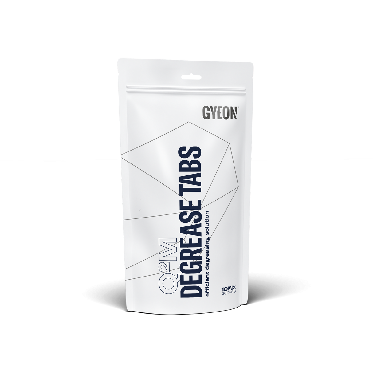 Gyeon Q²M Degrease Tabs Bag of 10 x 2 tabs per pack = 20 Tabs in total.