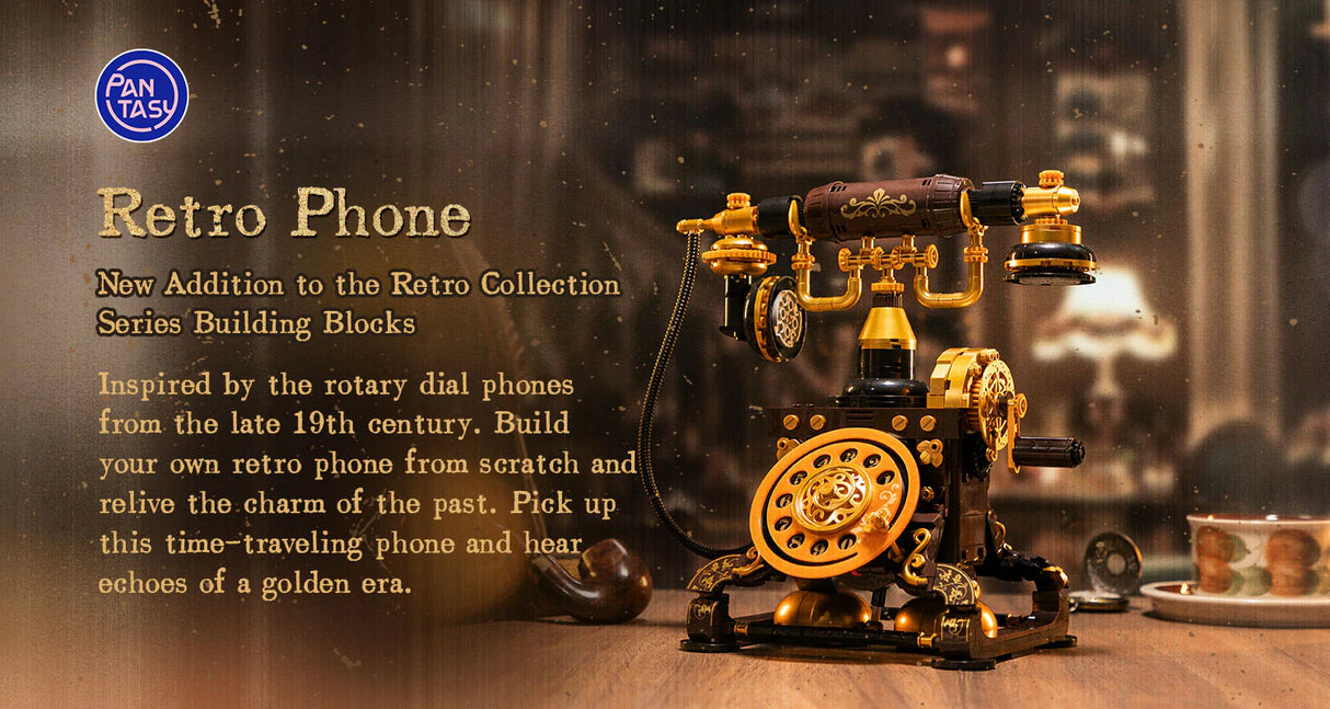Pantasy Retro Rotary Telephone 766 pcs Brick Model Kit 85018