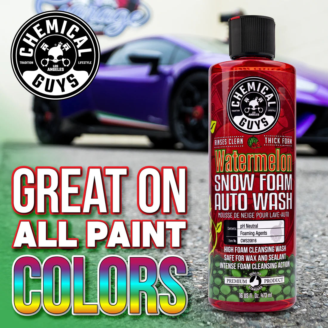 Chemical Guys Watermelon Snow Foam Auto Wash Cleanser