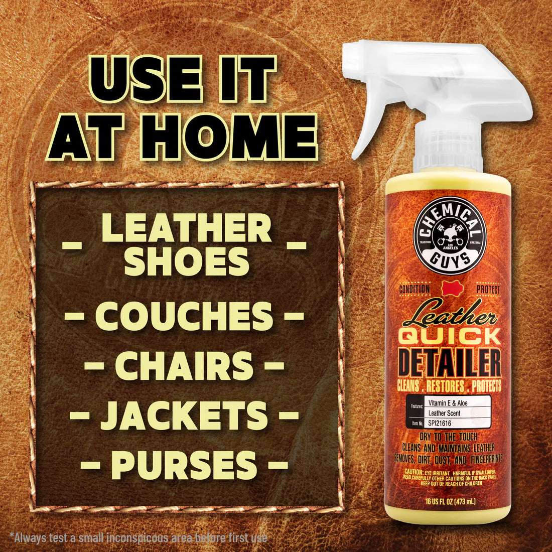 Chemical Guys Leather Quick Detailer - 16oz