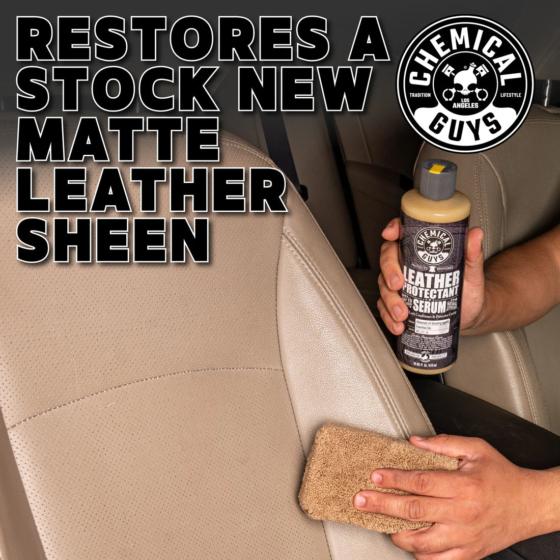 Chemical Guys Leather Protectant Dry-to-the-Touch Serum - 16oz