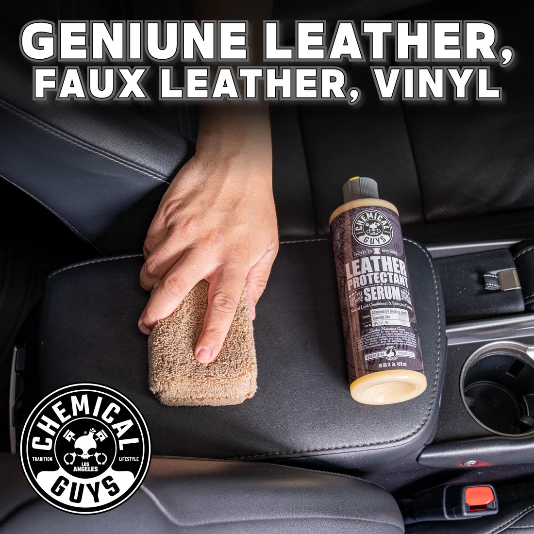 Chemical Guys Leather Protectant Dry-to-the-Touch Serum - 16oz