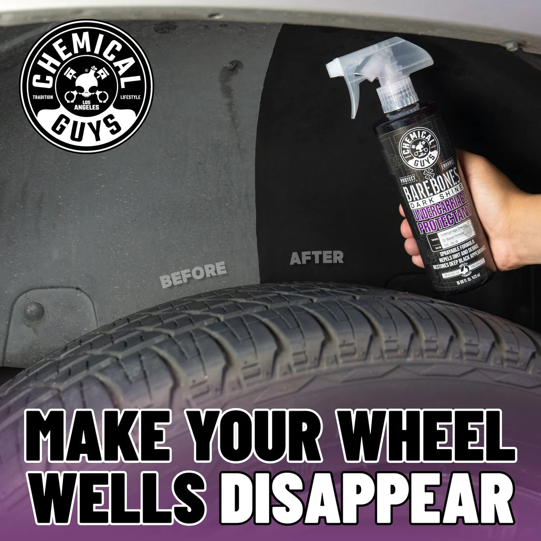 Chemical Guys Bare Bones Undercarriage Spray Dark Shine - 16oz