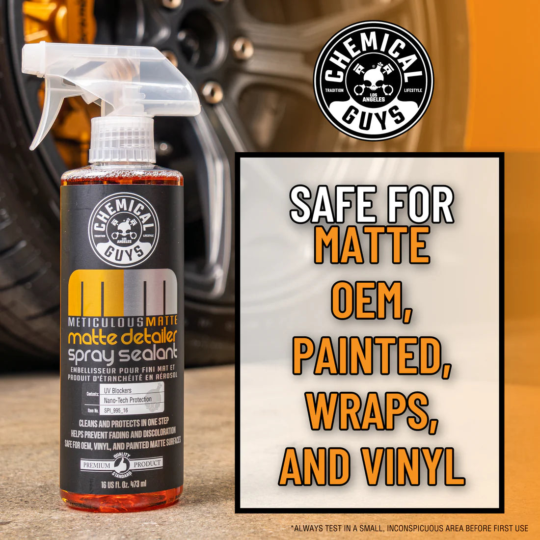 Chemical Guys Meticulous Matte Detailer and Spray Sealant - 16oz