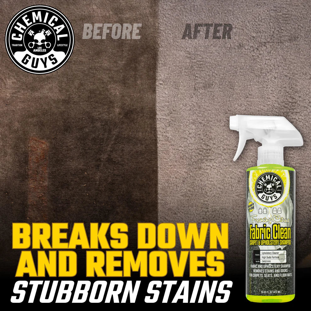 Chemical Guys Foaming Citrus Fabric Clean Carpet & Upholstery Shampoo Spray