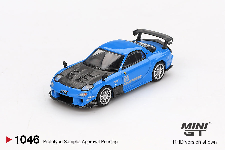 Mini GT Mazda RX-7 RE-Amemiya 20B NA 3ROTOR-7 “Ama-san Go” RHD 1:64 - MGT01046-R