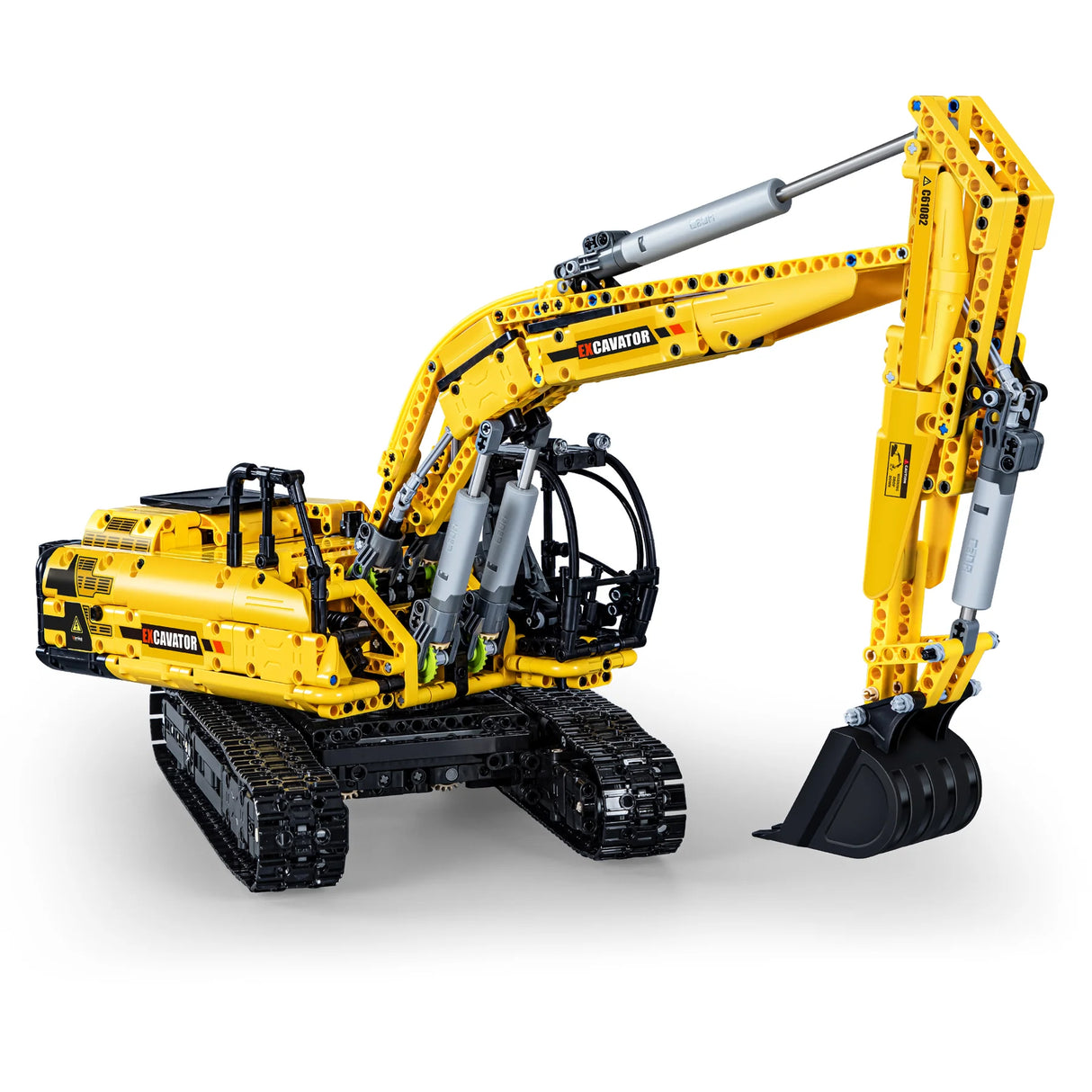 CaDA Excavator - Full Function 1702 Pieces Brick Model Kit C61082W