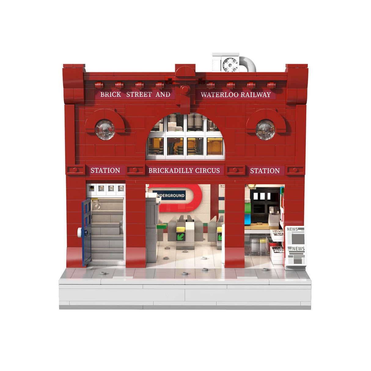 CaDA London Subway Station 1836 pcs Brick Model Kit C66008W