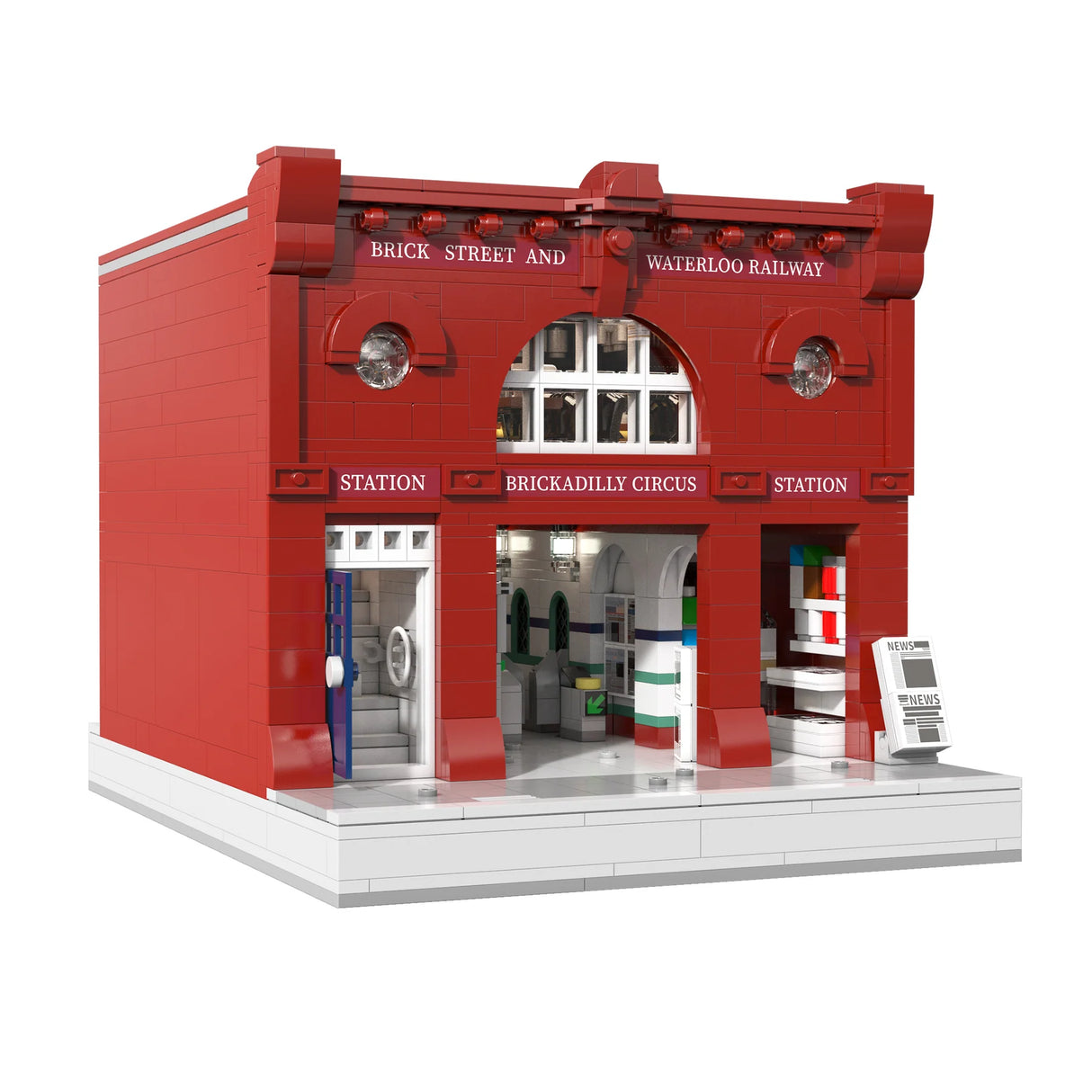 CaDA London Subway Station 1836 pcs Brick Model Kit C66008W